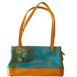 Vintage Classic Monsac Two Tone Leather Shoulder Bag